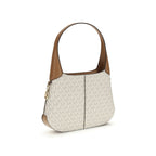 Beige Cotton Shoulder Bag