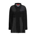 Black Lycra Dress Shirt
