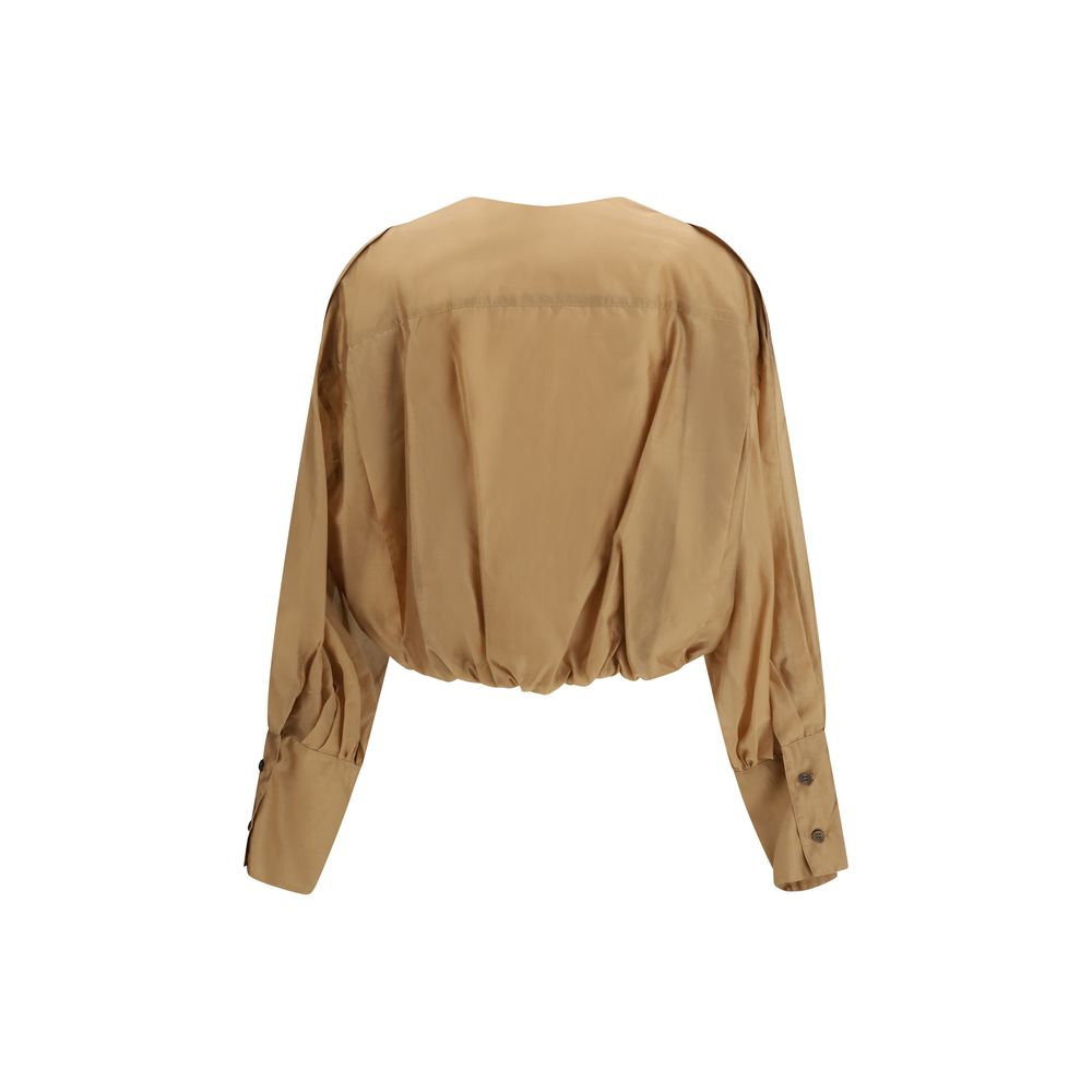 Beige Lycra Blouse