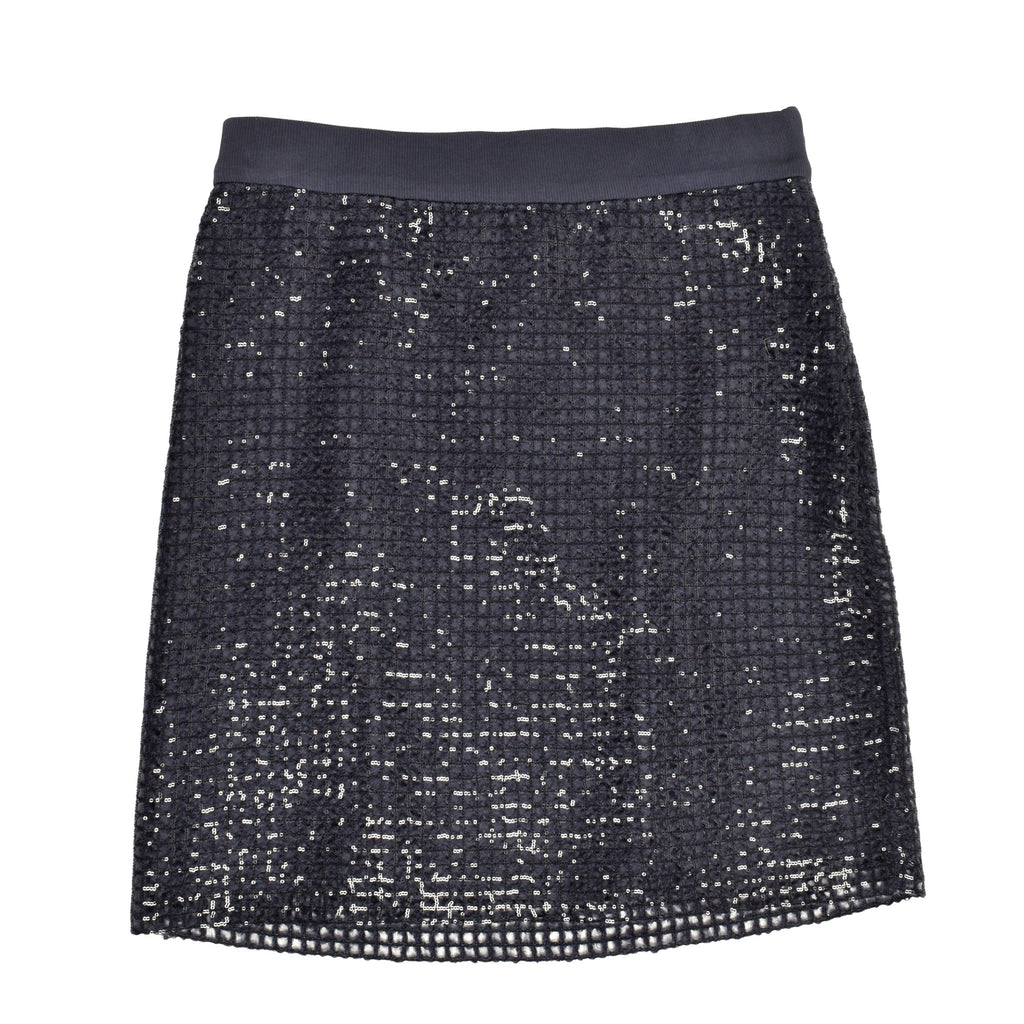 Bicolor Acetate Mini Skirt