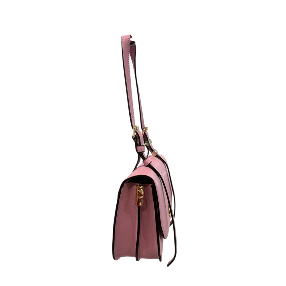 Pink PU Women Shoulder Bag