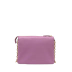Purple Faux Leather Women Crossbody Bag