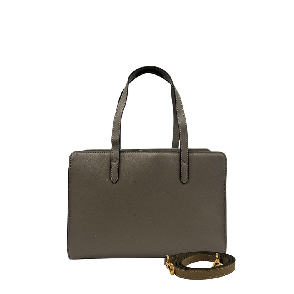 Grey PU Women Shoulder Bag