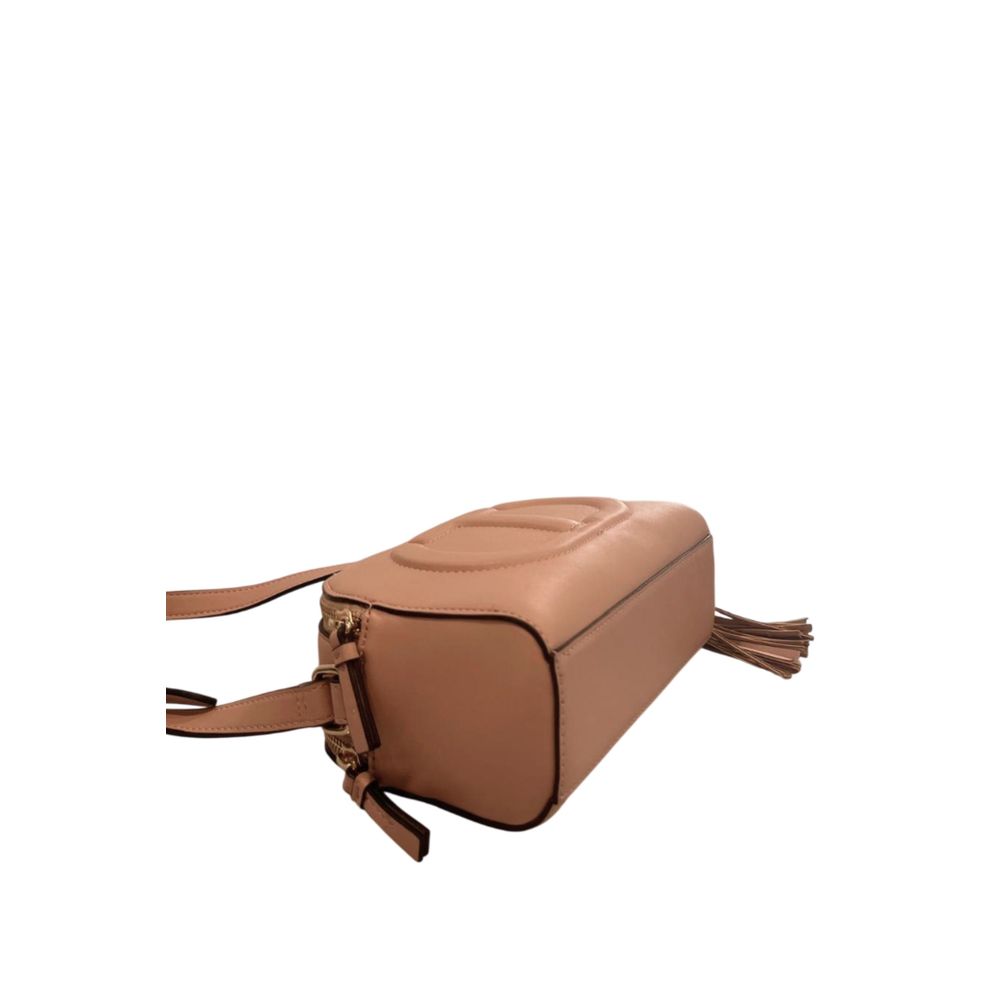 Pink Faux Leather Women Crossbody