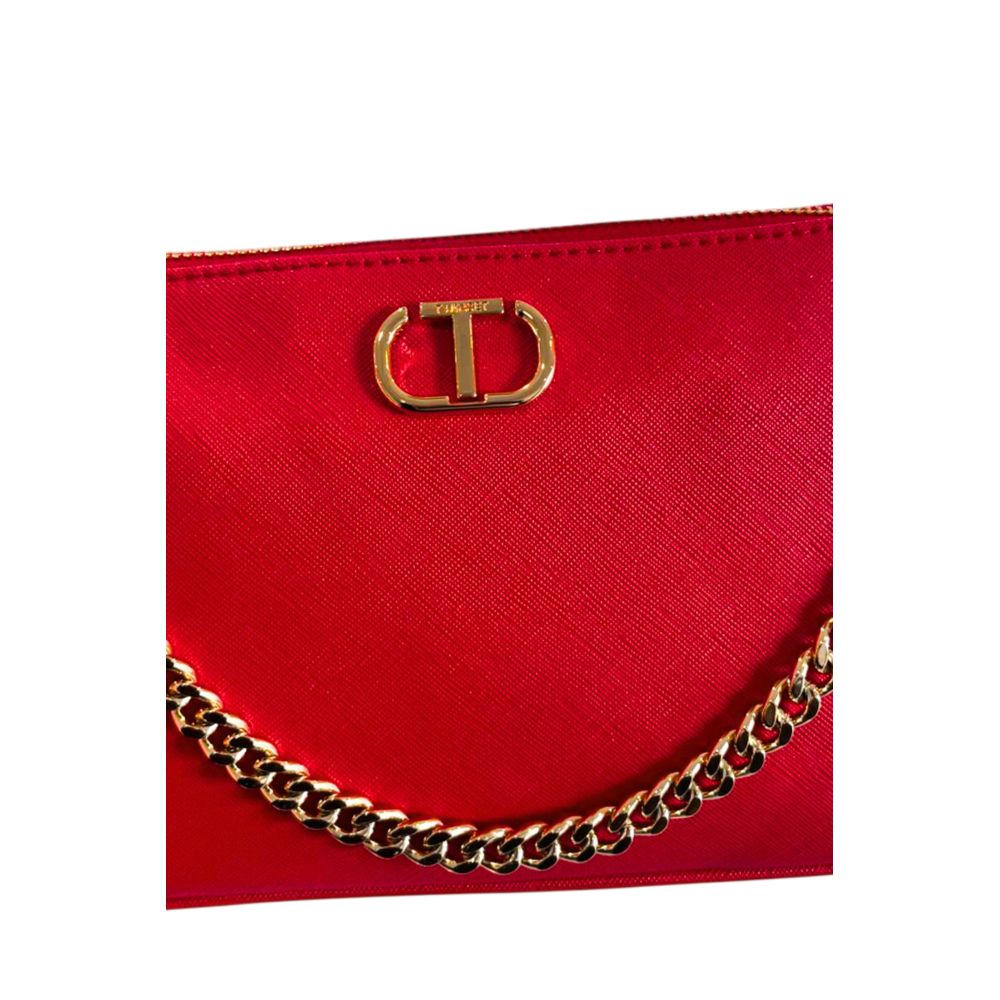 Red PU Women Crossbody Bag