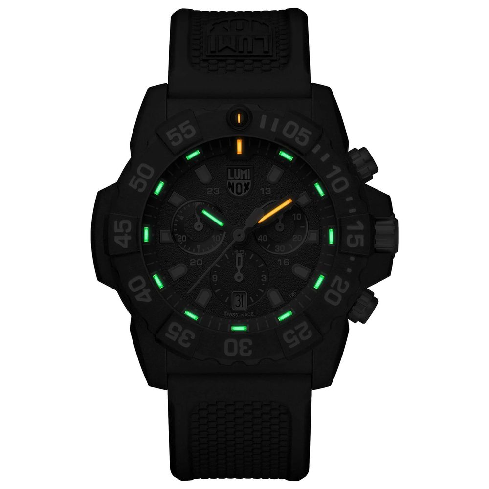 Black Rubber Sport Watch