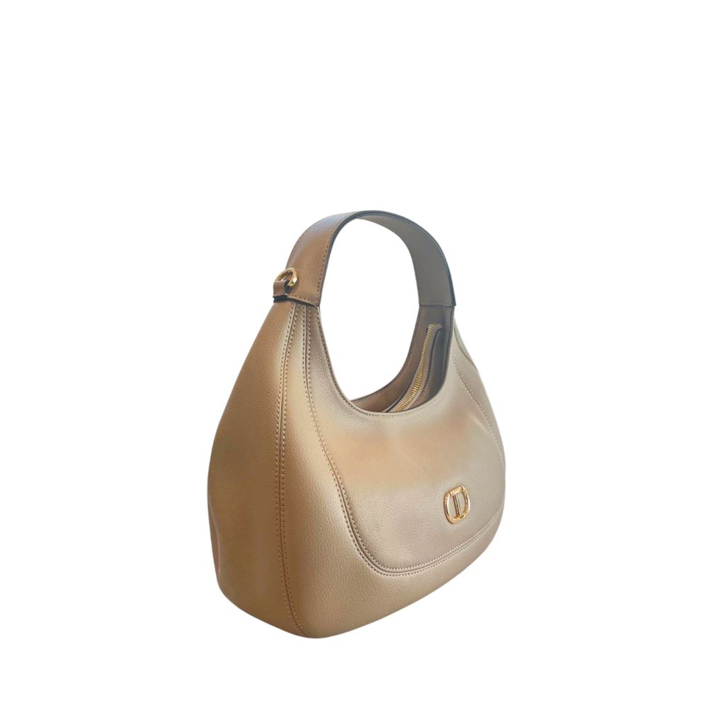 Beige PU Women Shoulder Bag