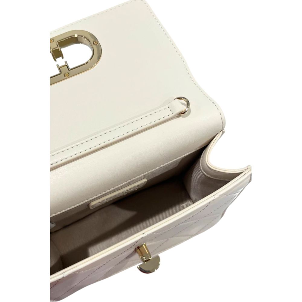 Beige PU Women Crossbody Bag