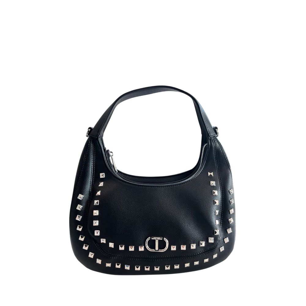 Black PU Women Shoulder Bag