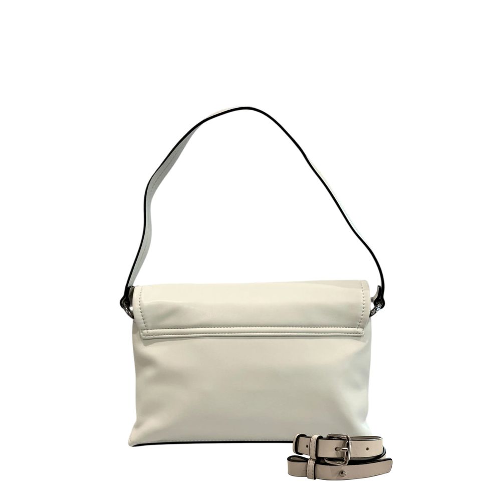 White PU Women Shoulder Bag