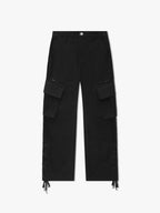 Black Hemp Cargo Pants