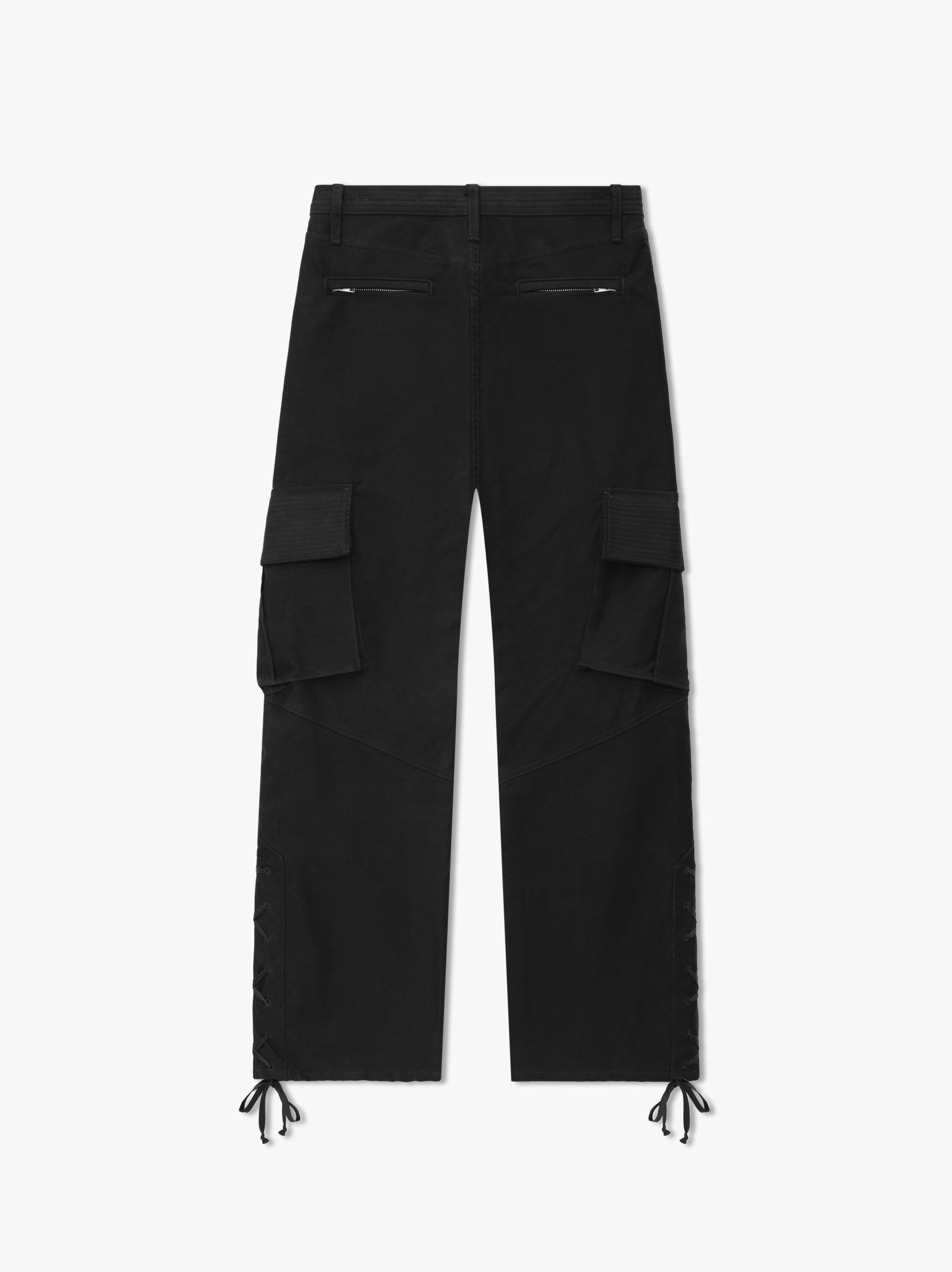 Black Hemp Cargo Pants