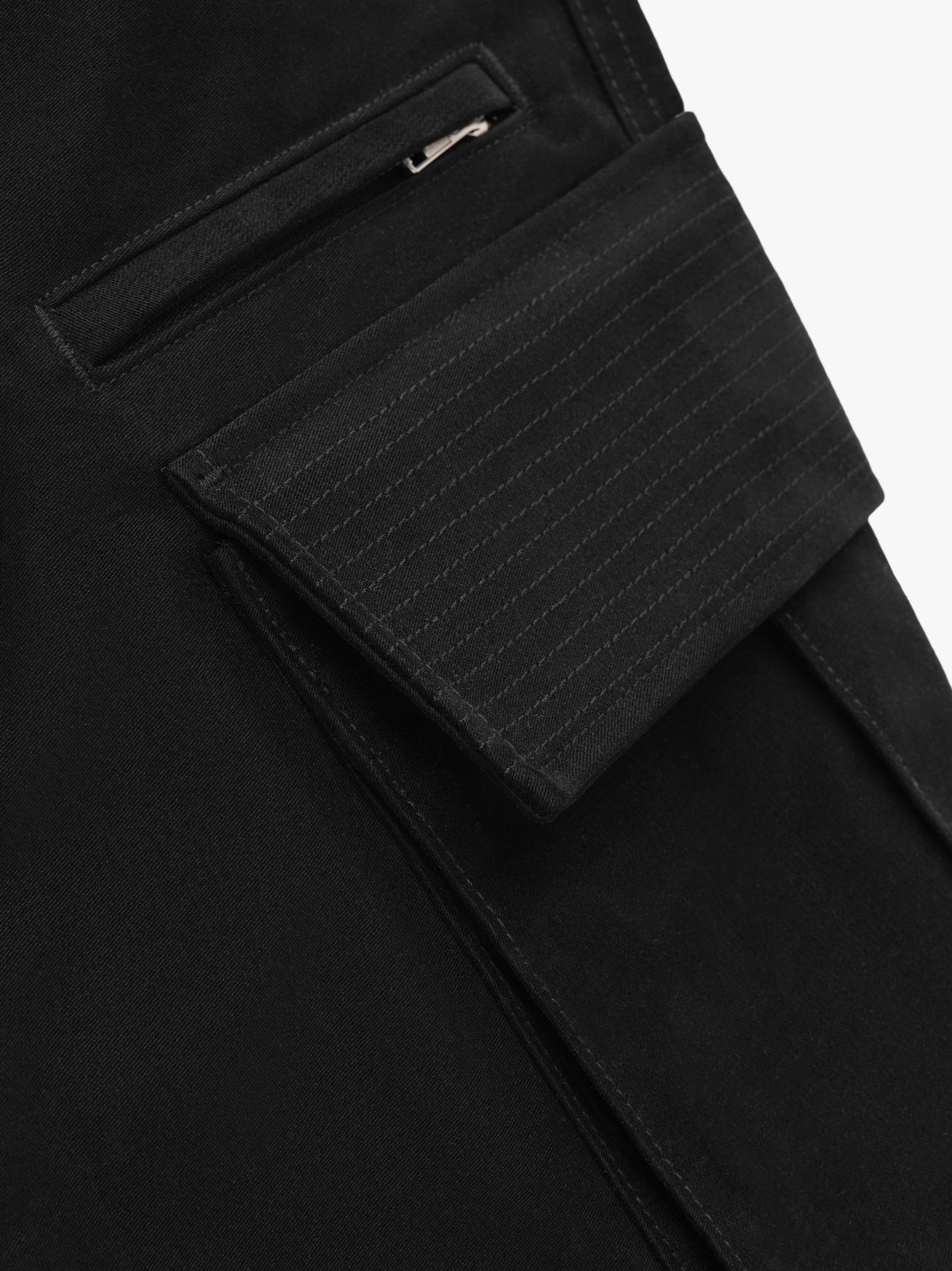 Black Hemp Cargo Pants