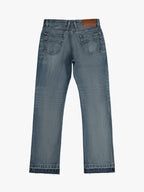 Blue Cotton Boyfriend Jeans