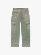 Green Rayon Cargo Pants