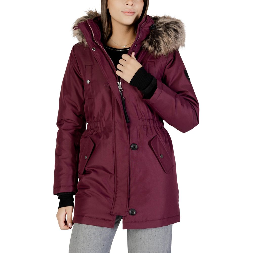 Bordeaux Polyester Parka