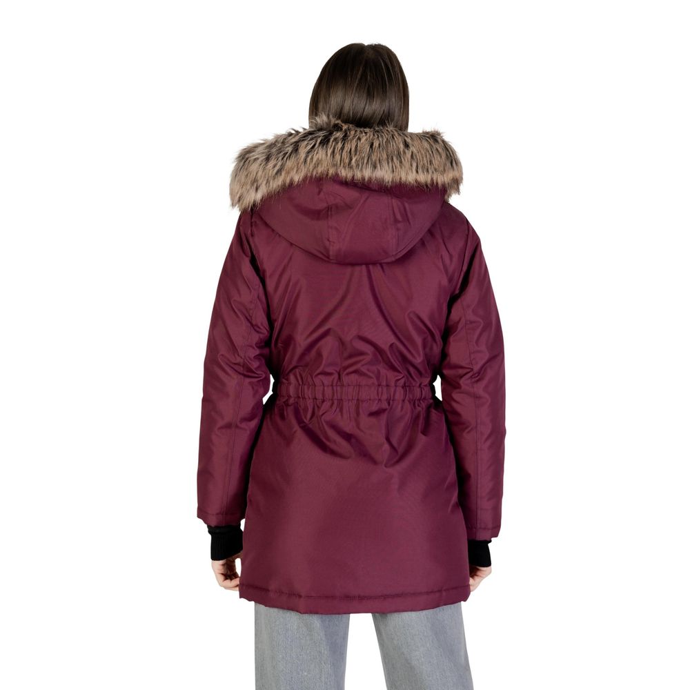Bordeaux Polyester Parka
