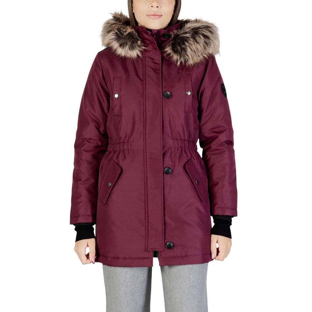 Bordeaux Polyester Parka