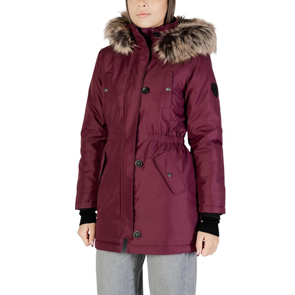 Bordeaux Polyester Parka