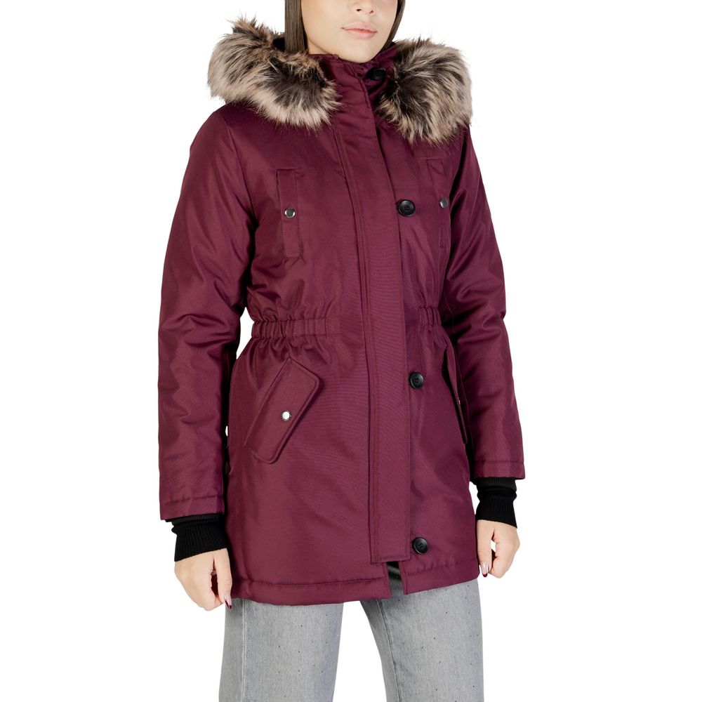 Bordeaux Polyester Parka