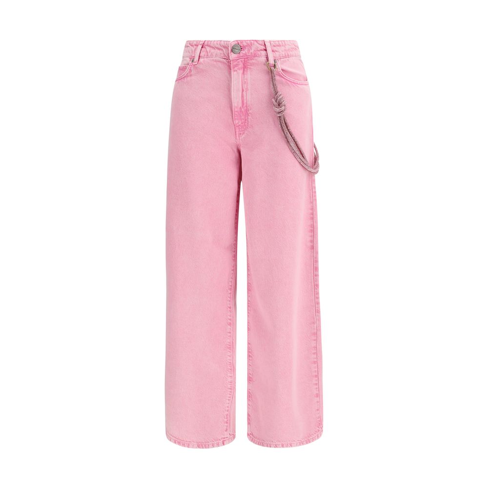 Multicolor Cotton Relaxed Fit Jeans
