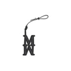 Black Calf Leather Bos Taurus Keychain