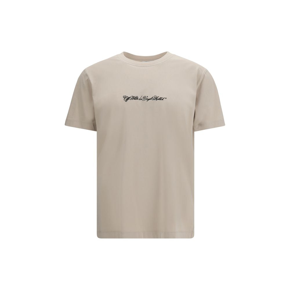 Beige Cotton T-Shirt