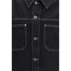 Black Cotton Denim Jacket