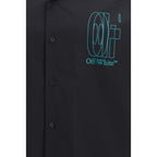 Black Cotton Shortsleeve Shirt