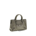 Gray Calf Leather Bos Taurus Shoulder Bag