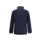Blue Cotton Full-Length Jacket