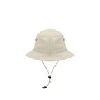 Beige Cotton Bucket Hat