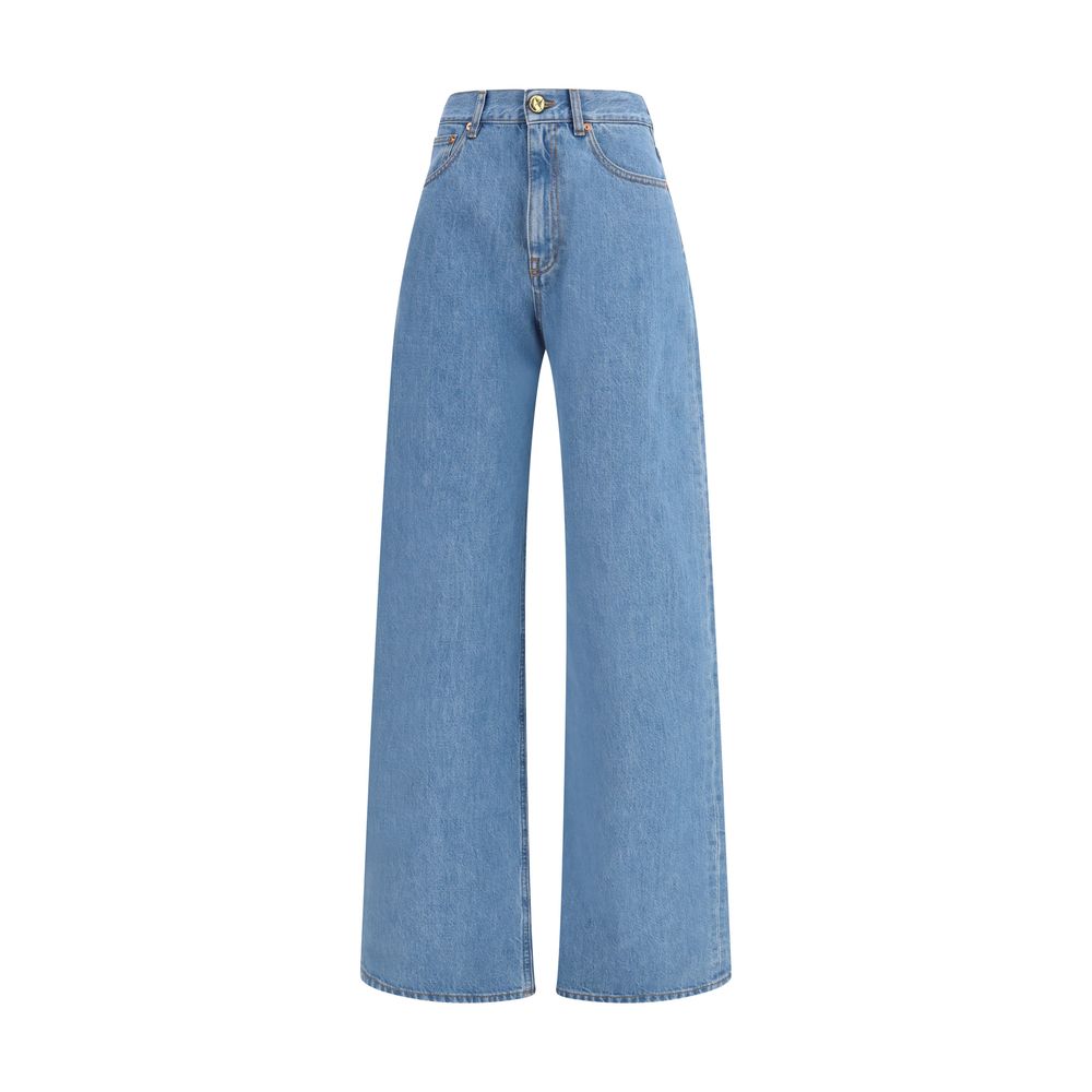 Blue Cotton Jeans Denim