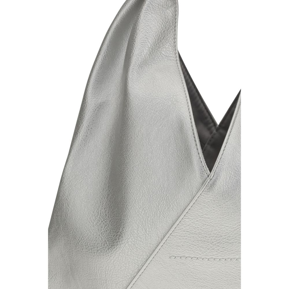 Silver Polyethylene Handbag