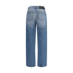 Blue Cotton Jeans Denim