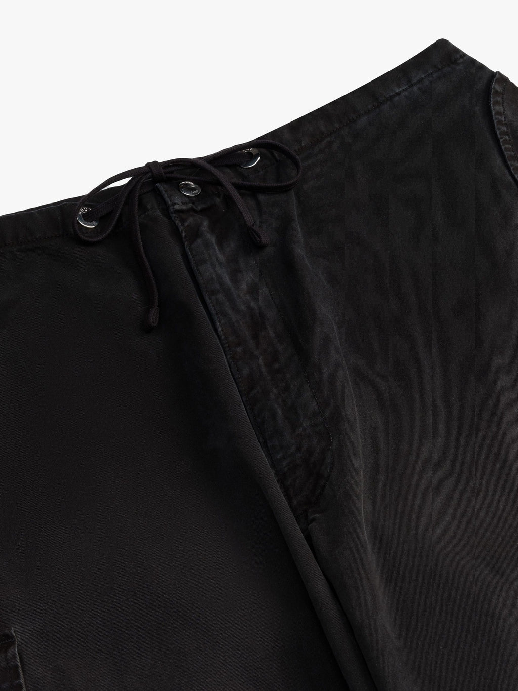 Black Cotton Cargo Pants