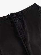 Black Cotton Cargo Pants