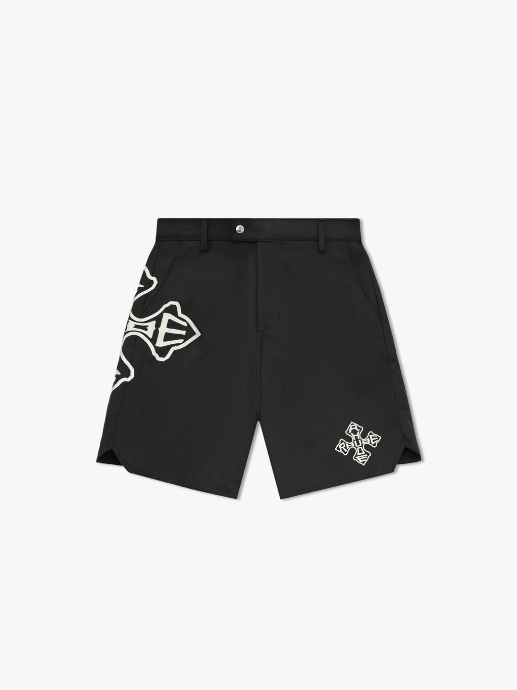 Black Cotton Shorts