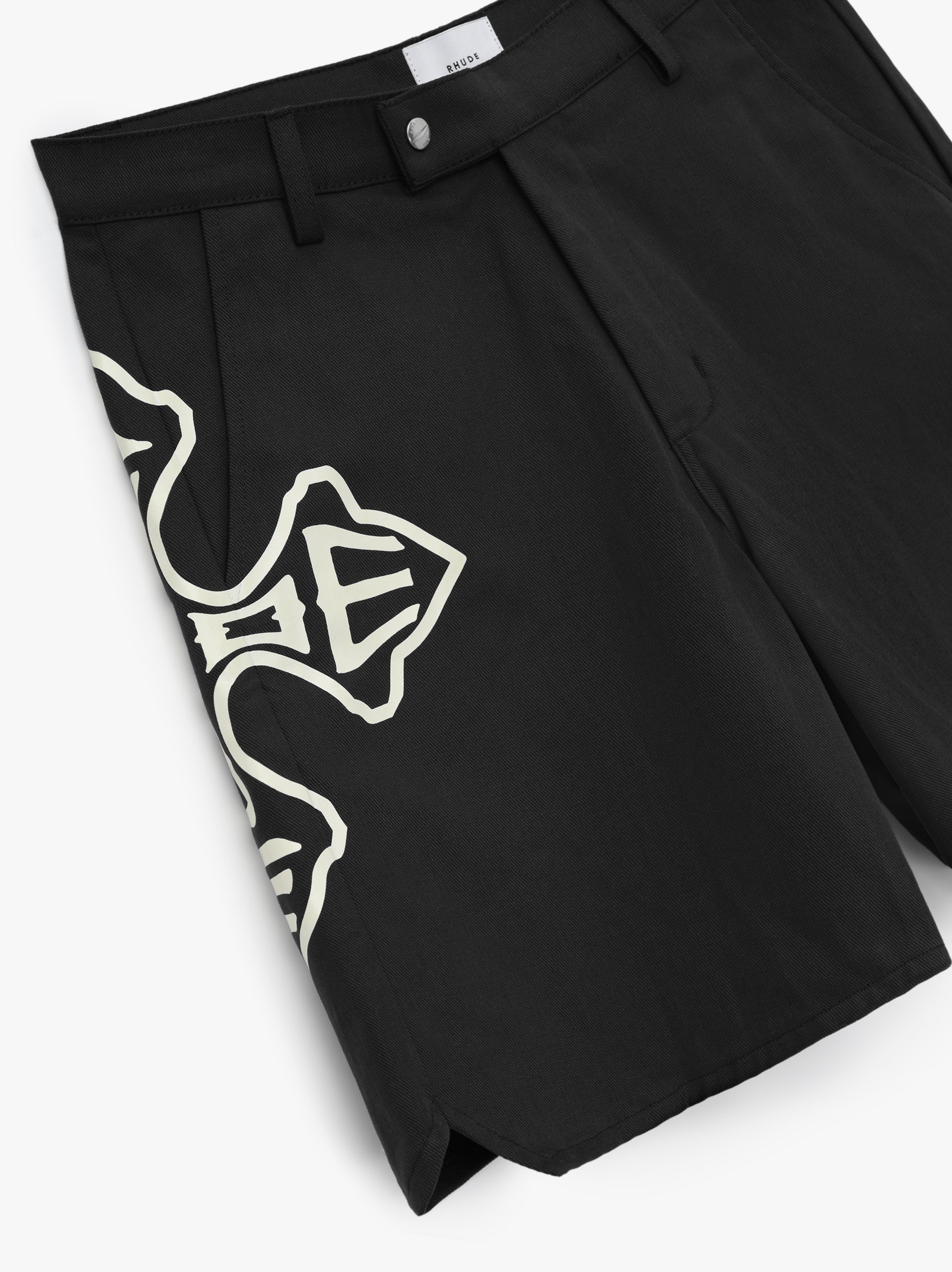 Black Cotton Shorts
