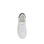 White Calf Leather Bos Taurus Low Top Sneakers