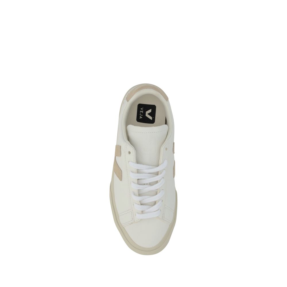White Calf Leather Bos Taurus Sneakers