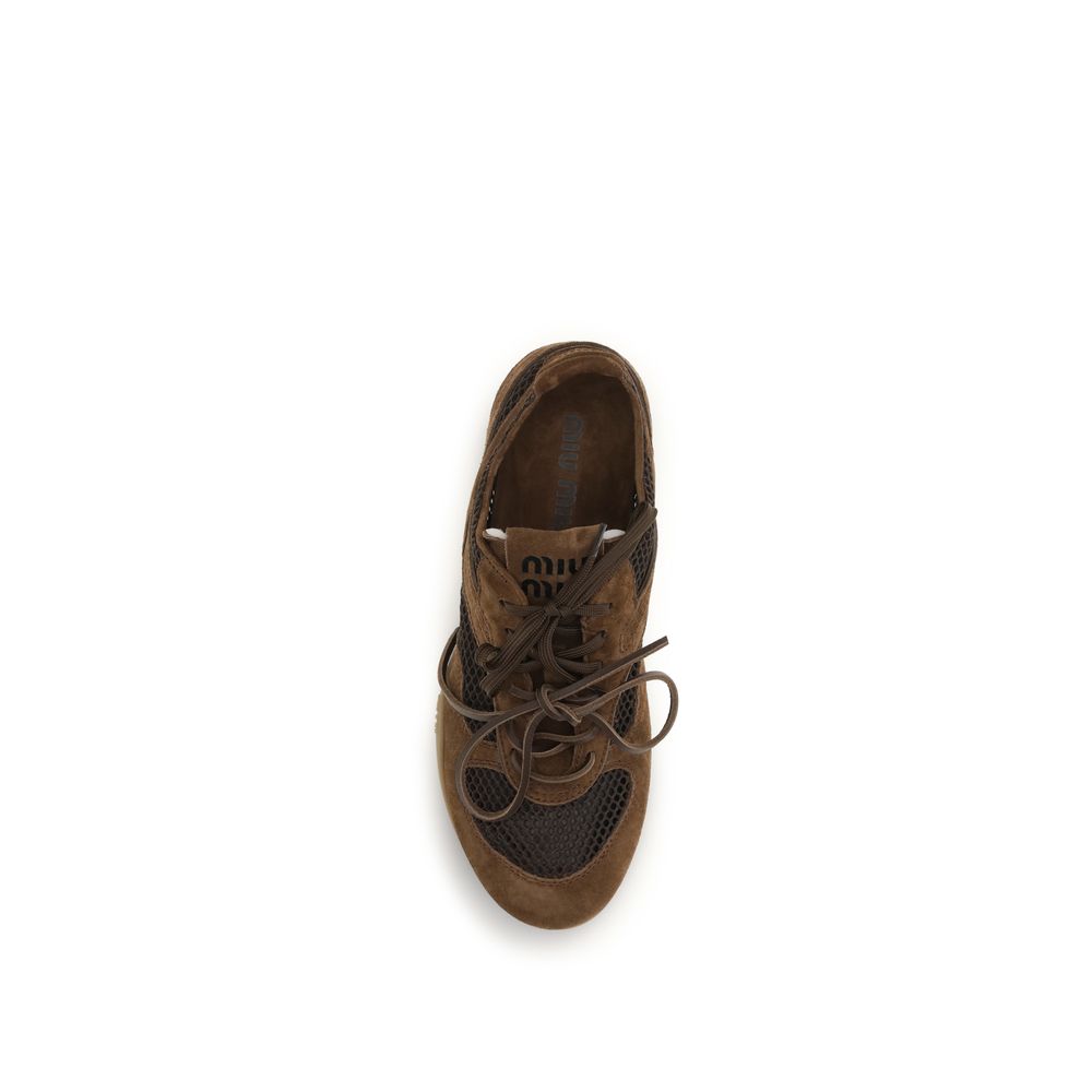 Brown Calf Leather Bos Taurus Athletic Sneakers