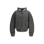 Gray Cotton Bomber