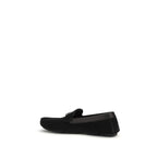 Black Calf Leather Bos Taurus Slip-On Loafers