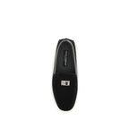 Black Calf Leather Bos Taurus Slip-On Loafers