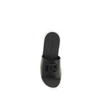 Black Calf Leather Bos Taurus Sandals