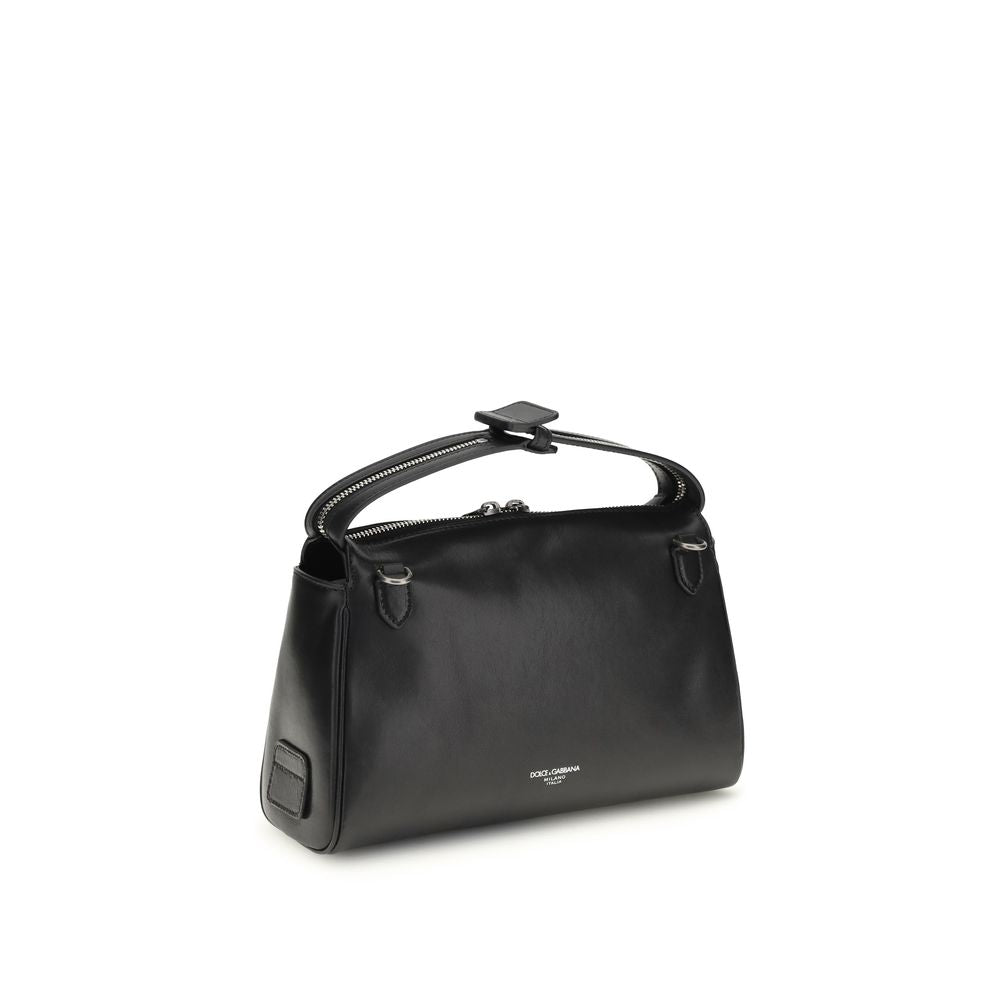 Black Calf Leather Bos Taurus Handbag