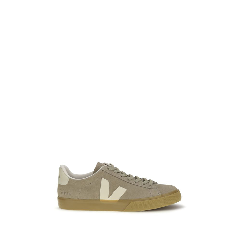 Beige Calf Leather Bos Taurus Low Top Sneakers