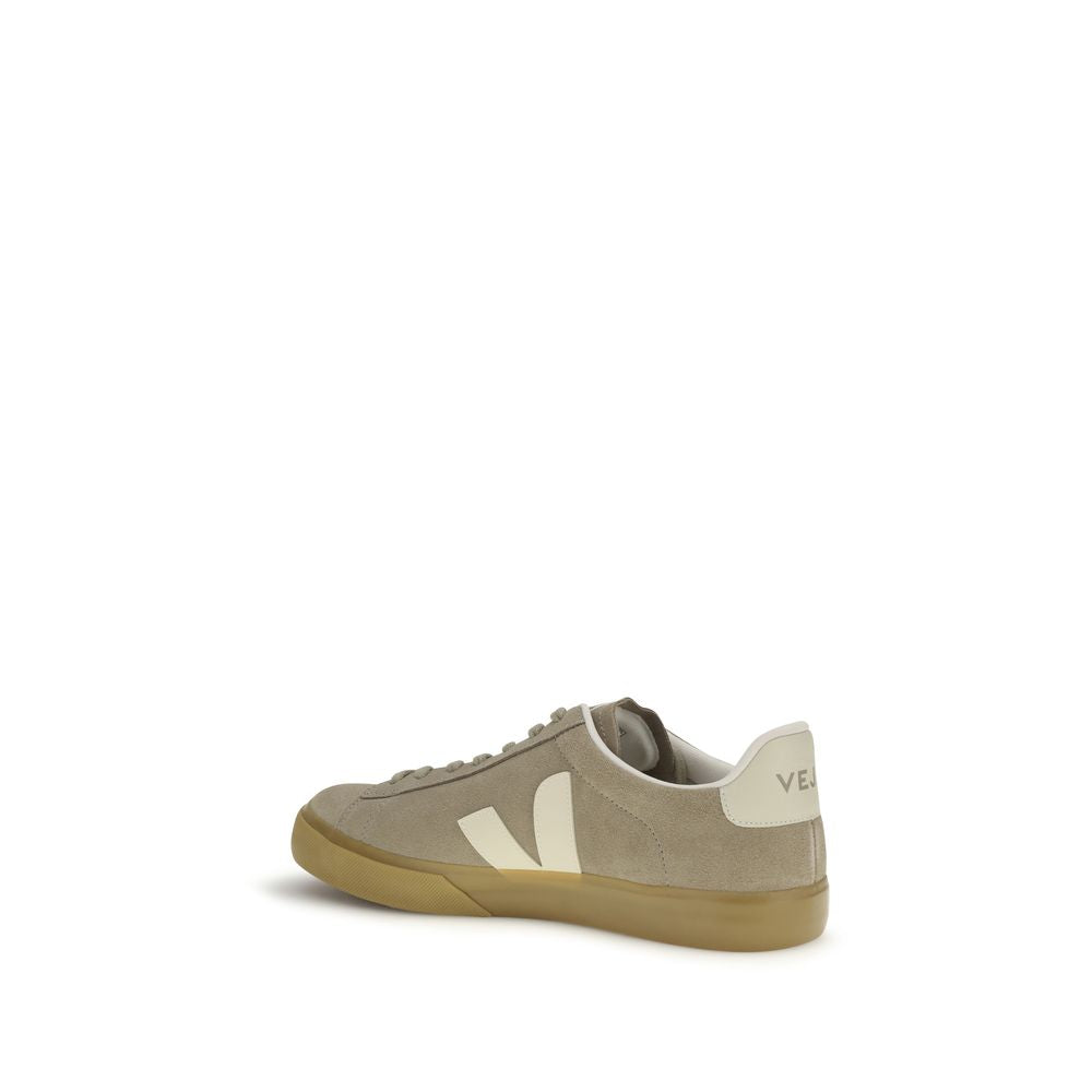 Beige Calf Leather Bos Taurus Low Top Sneakers
