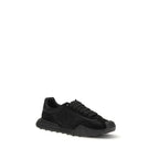 Black Calf Leather Bos Taurus Athletic Sneakers